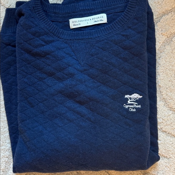 Holderness & Bourne Navy Ward Sweater Cypress Point Club - Picture 1 of 3